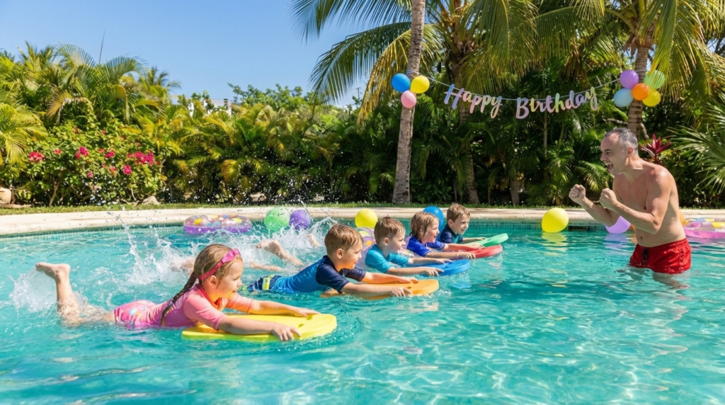 Cumpleaños infantiles acuáticos en Playa